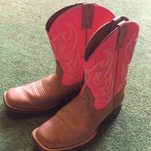 Leather Girls Cowgirl boots